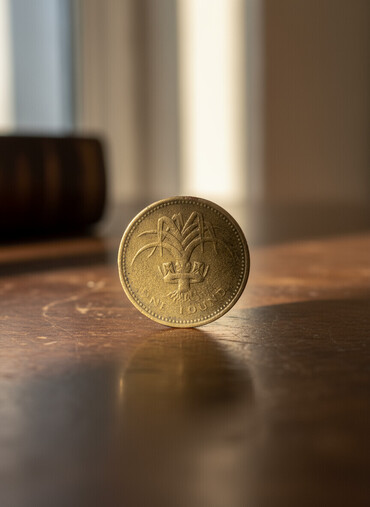 Sikkələr: 1 Funt sterlinq, 1985 il, Nikel, Vəziyyəti: Yaxşı — 1