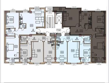 квартиры 3х ком: 3 комнаты, 101 м², Элитка, 8 этаж, ПСО (под самоотделку)