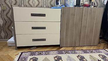 divar asilqan: Mebel dəsti – komod və qarderob - Material: laminat/MDFlam səth — 2