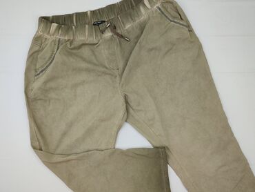 woskowane legginsy z wysokim stanem zara: Material trousers for women, size XL (EU 42)