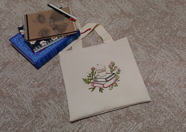 Digər: Əl işi bez çanta Məktəb,tətil və səyahətlər üçün çoxməqsədli Sifarişlə — 3