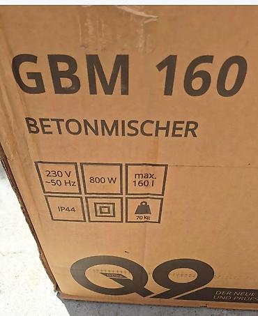 motor za mešalicu za beton cena: Güde GBM 160 mešalica za beton - Zapremina bubnja: do 160 l - Snaga — 4
