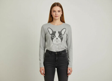 bluzki dalmatyńczyk: SZACHOWNICA, T-shirt damski, rozmiar L