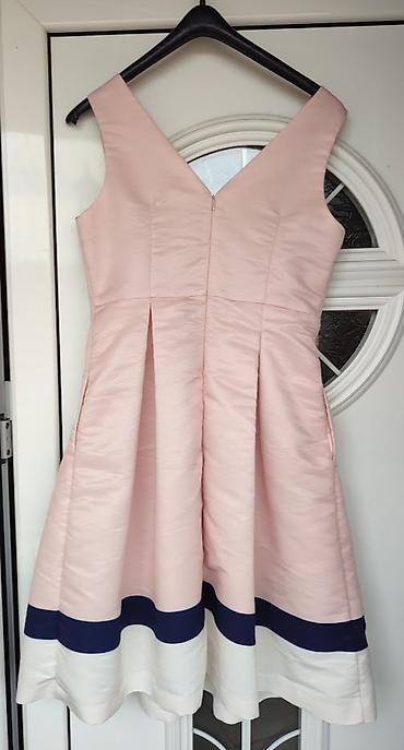 ps torba: Elegantna haljina A-kroja, veličina 38 (potpuno NOVA). Svetloružičasta — 1