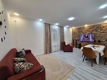 bileceri kiraye evler: 5 otaqlı mənzil – geniş və işıqlı - Zal: Mərmərə bənzər dekorativ — 2