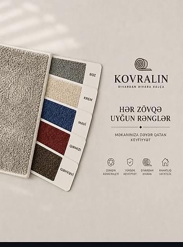 merinos xalca instagram: KOVRALIN – divardan divara xalça həlləri - Zəngin rəng paleti: boz — 1