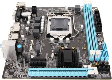 Kompüter və noutbuk aksesuarları: Ana Platası Biostar Motherboard Star H61 LGA1155 socket DDR3, Yeni