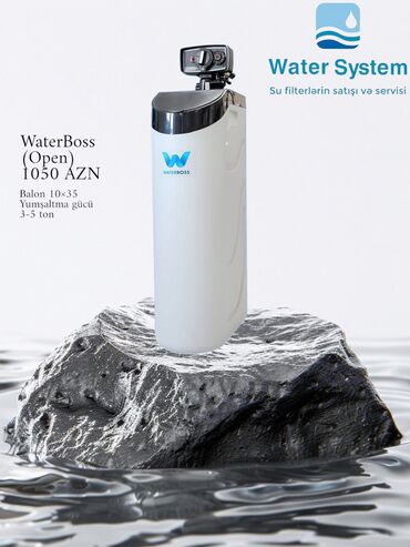 Духовки: WaterBoss su təmizləyici sistem, suları yumşaltmaq və təmizləmək üçün
