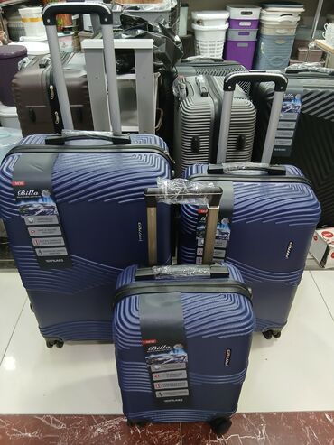 Çamadanlar: Sərt korpuslu səyahət çamadan dəsti - Ölçülər: 3-lük set – kabin — 3