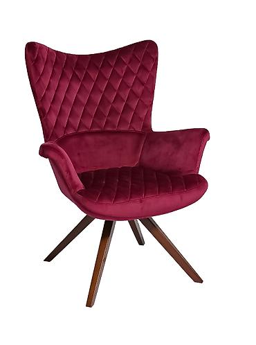 Kreslolar: Velvet kreslo – müasir dizayn - Parça: Yumşaq velvet üzlük, almaz — 5