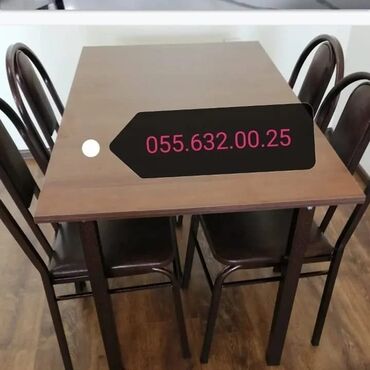 Bağ, çöl masa və oturacaq dəstləri: Kuxna üçün stol stul dəstinin sexdən birbaşa satışı var modellər — 3