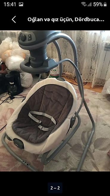 usaq ucun kreslolar: Elektrikli beşik-swing kreslosu - Marka: Graco (Control Panel üst — 1
