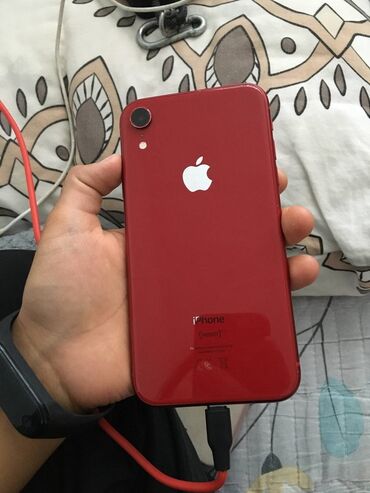 скупка техники apple: IPhone Xr, Б/у, 64 ГБ, Красный, Зарядное устройство, Чехол, 79 %