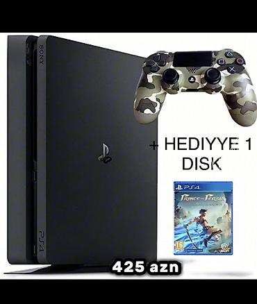 ps 4 qiyməti: 🎮 PlayStation 4 slim || ▪️|| 872,2 GB || Controller DUALSHOCK 4 əsgər — 1