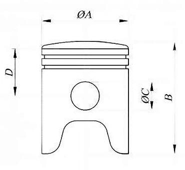 nozzle engine: Meteor klip sa prstenovima i osovinicom, prečnika 39.4 mm. Komplet — 8