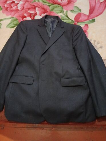 Рубашки: Мужской костюм, Летний, 2XL (EU 44), цвет - Черный