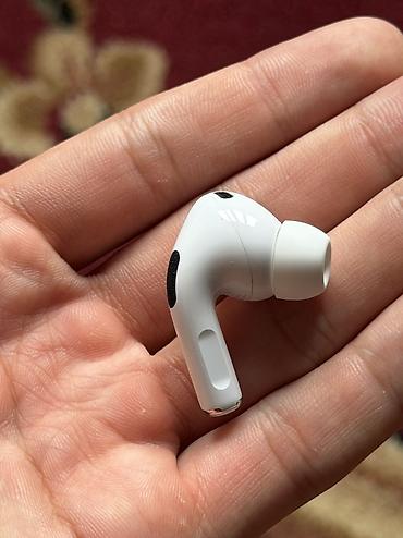 samsung a12: Беспроводные вакуумные наушники, Apple, AirPods Pro 2, Б/у — 3