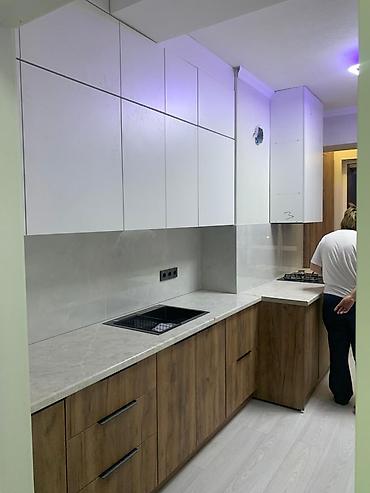 silver kitchen: Кухонный гарнитур и встроенные шкафы в современном стиле - Прямая — 2