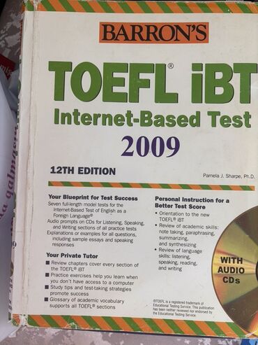 Tədris ədəbiyyatı: Bu kitab Barron's tərəfindən nəşr olunan, TOEFL iBT imtahanına