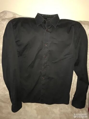 Košulje: Košulja Na duge rukave, L, XL, Moschino, bоја - Siva, Pamuk — 2