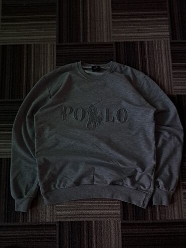 найк теч флиск: Эркектердин толстовкасы, L (EU 40), Polo Ralph Lauren, Жаңы, түсү - Боз, Өзү алып кетүү