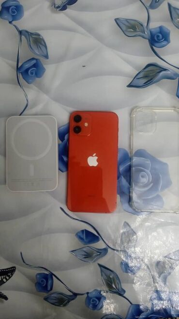 самсунг s22 ултра: IPhone 12 mini, Б/у, 64 ГБ, Красный, Зарядное устройство, Чехол, Кабель, 83 %