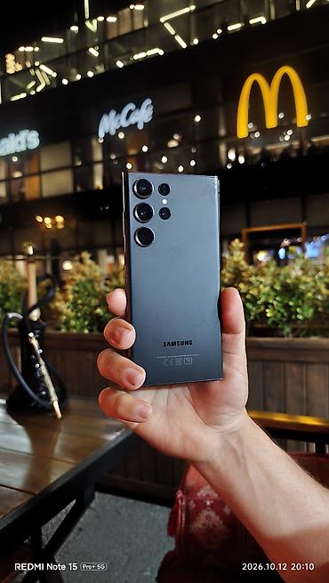 i̇phone 14 plus: Samsung Galaxy S23 Ultra, rəng - Qara, Simsiz şarj — 1