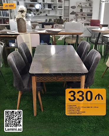 Ev və bağ: La Mini – Masa Dəsti (Kod: 3132) - Qiymət: 330 ₼ - Dəst tərkibi: Masa — 1