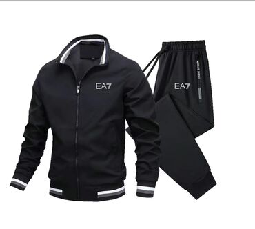 черный купальник с сеткой: Эркектердин спорттук костюму, L (EU 40), Emporio Armani 7, Жаңы, түсү - Кара, Өзү алып кетүү, Акылуу жеткирүү