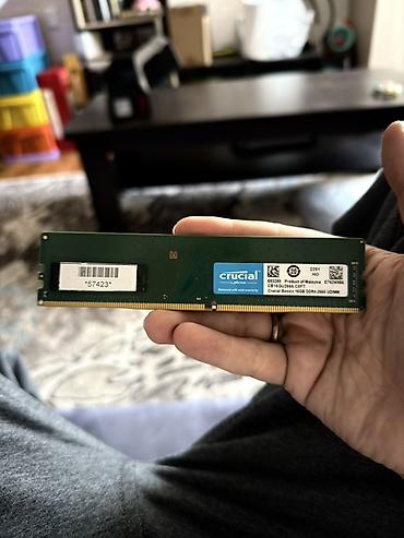 выбор номера о: Оперативная память (RAM) для ПК, Б/у, Crucial, 16 ГБ, DDR4, 2666 МГц — 1