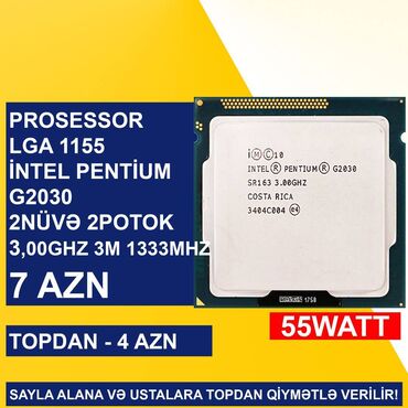 Prosessorlar: Prosessor Intel Core i5 Kompüter üçün Prosessorlar, İşlənmiş -da lalafo.az — 14 Prosessorlar: Prosessor Intel Core i5 Kompüter üçün Prosessorlar, İşlənmiş — 14