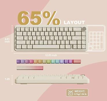 magic trackpad: Клавиатура, Yunzii, Механическая, Bluetooth, Проводное подключение, Размер: 65% — 3