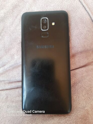 samsung j8: Samsung Galaxy J8, 16 GB, rəng - Göy, Barmaq izi