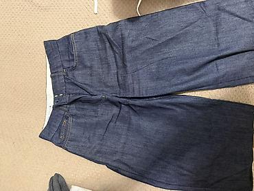 Kişi cins şalvarı - Material: klassik denim (mavi rəng) - Kəsim