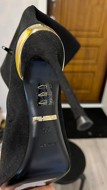 Женская обувь: Высокие женские сапоги Roberto Cavalli - Цвет: черный - Материал — 9