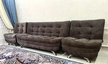 двухяростный диван: Диван-керебет, түсү - Күрөң, Колдонулган