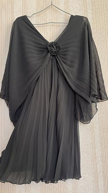 ziyafet geyimleri: Qara şifon paltar, çox az geyilib, əyində çox gözəl durur, və baha — 4