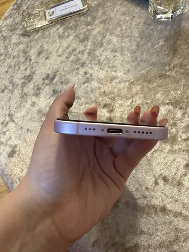 Apple iPhone: IPhone 15, 128 GB, Çəhrayı, Zəmanət, Barmaq izi, Face ID