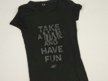 neonowy zielone t shirty: T-shirt damski, 4F, rozmiar M