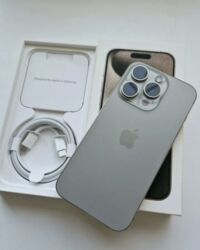 Apple iPhone: IPhone 15 Pro, 256 GB, Natural Titanium, Zəmanət, Sənədlərlə — 8