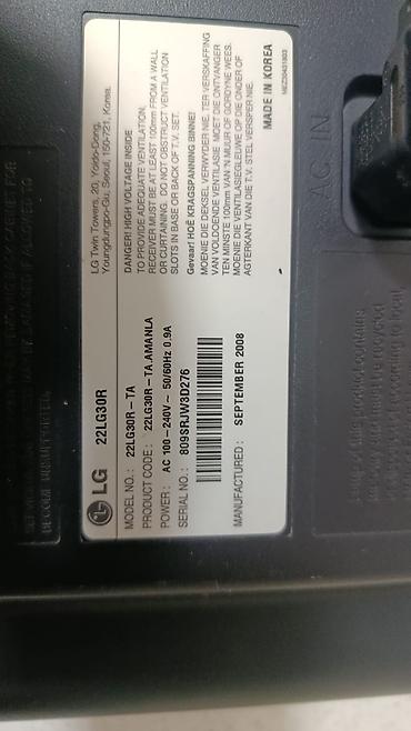LG 22LG30R – 22 düymlük LCD televizor/monitor ünvan Biləcəri