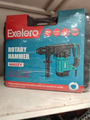pereparatır: Exelero Rotary Hammer 6602ZY - Güc: 1500 W - Sürət aralığı: 50–950 — 2