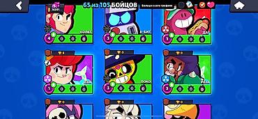 rog ally: Игровой аккаунт Brawl Stars. Основные характеристики: - 65 из 105 — 1