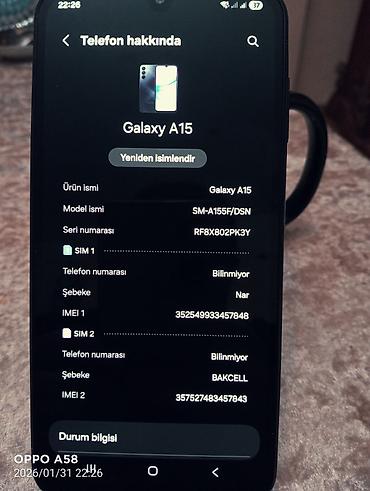 samsung galaxy not 20: Samsung Galaxy A15, 128 GB, rəng - Qara, İki sim kartlı — 3
