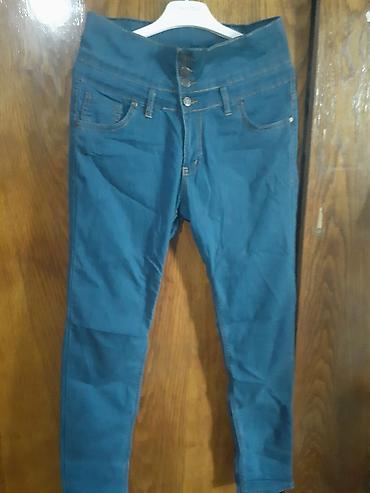 Qadın cins şalvar – Campüs Jeans - Rəng: tünd mavi (indigo ton) -