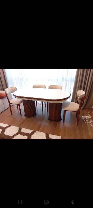 Masa və oturacaq dəstləri: Qonaq otağı üçün, Yeni, Açılan, Dördbucaq masa — 2