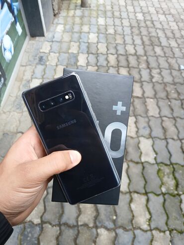 Samsung: Samsung Galaxy S10 Plus, 128 GB, rəng - Qara, Düyməli, Barmaq izi, İki sim kartlı