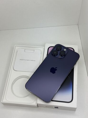 накопитель для буфера: IPhone 14 Pro Max, Колдонулган, 256 ГБ, Deep Purple, Куту, 88 %