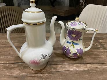 cay termosu: Çay dəsti, rəng - Ağ, Farfor — 1