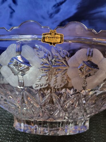 Činije: Cinija nova veca kristal Zajecar 70te. Cinija kristal,led — 16